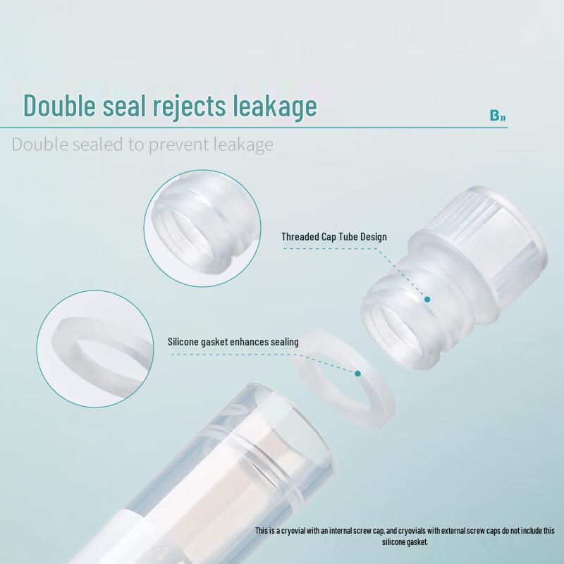 BKMAM Sterile PP External Thread Cryovial
