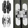 Concealed Stainless Steel Hidden Hinges Cross Door Hinge Window Accessories Furniture Supplies