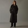 Noeud French Double Trench Coat (Black)