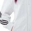 adidas Куртка с капюшоном для бега с тремя полосками, женская, белая H57293