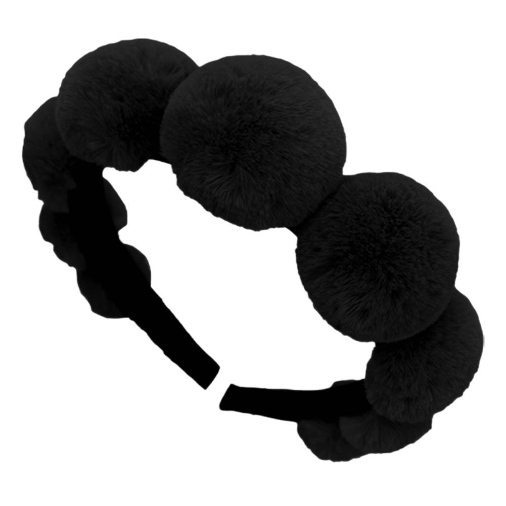 Зимние повязки на голову из кроличьего меха для женщин, девушек, элегантная пушистая повязка из искусственного меха, повязка на голову с высоким лбом, широкие резинки для волос, аксессуары для волос