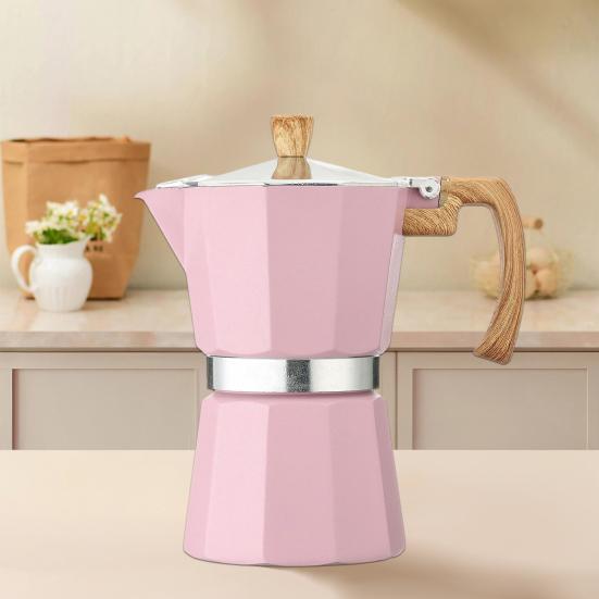 Кофеварка Moka Pot Espresso, простая в очистке, кофеварка для плиты, алюминиевый итальянский дизайн, кубинская кофеварка для насыщенного вкуса