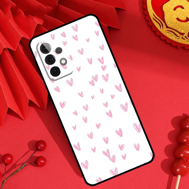 Чехол с мультяшным сердцем для девочек для Samsung Galaxy M34 M54 M32 M52 M15 M11 M12 M13 M14 M06 M16 M36 M56 M31 M53 M35 M55