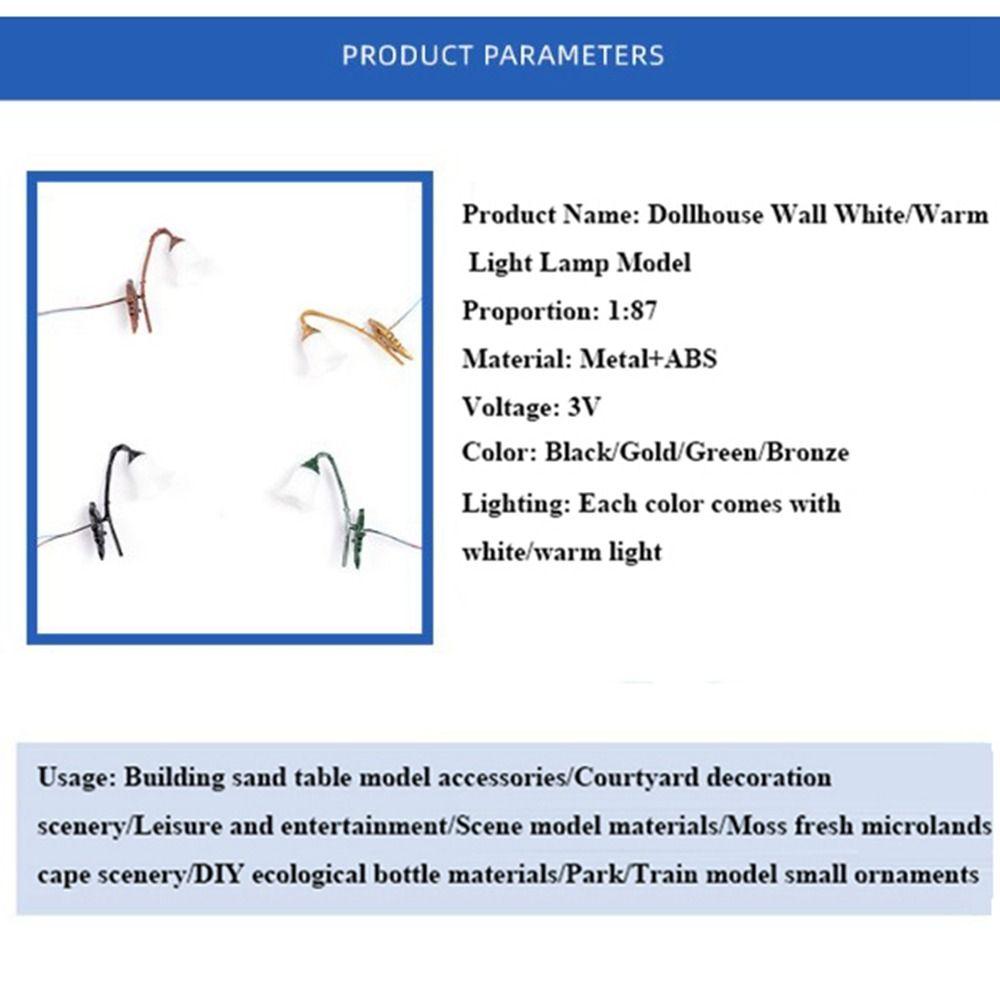 2,5*3 см Кукольный домик Настенный светильник АБС Металл Материал Песочный стол Люстра Новая Белый/Теплый свет Модель