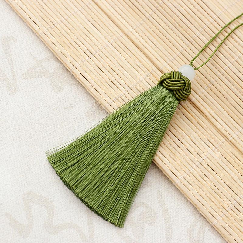 10cm Thick Pineapple Tassel Ornament with Bead Pendant - Ancient Style Decorative Hanging for Curtains and Fans, Gift Box Included