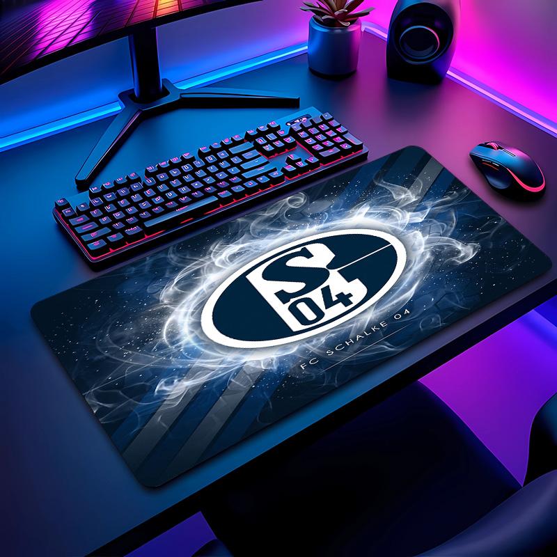 Коврик для мыши с футбольным узором Schalke 04 Не?Нескользящий резиновый игровой коврик для мыши для стола, офиса, дома