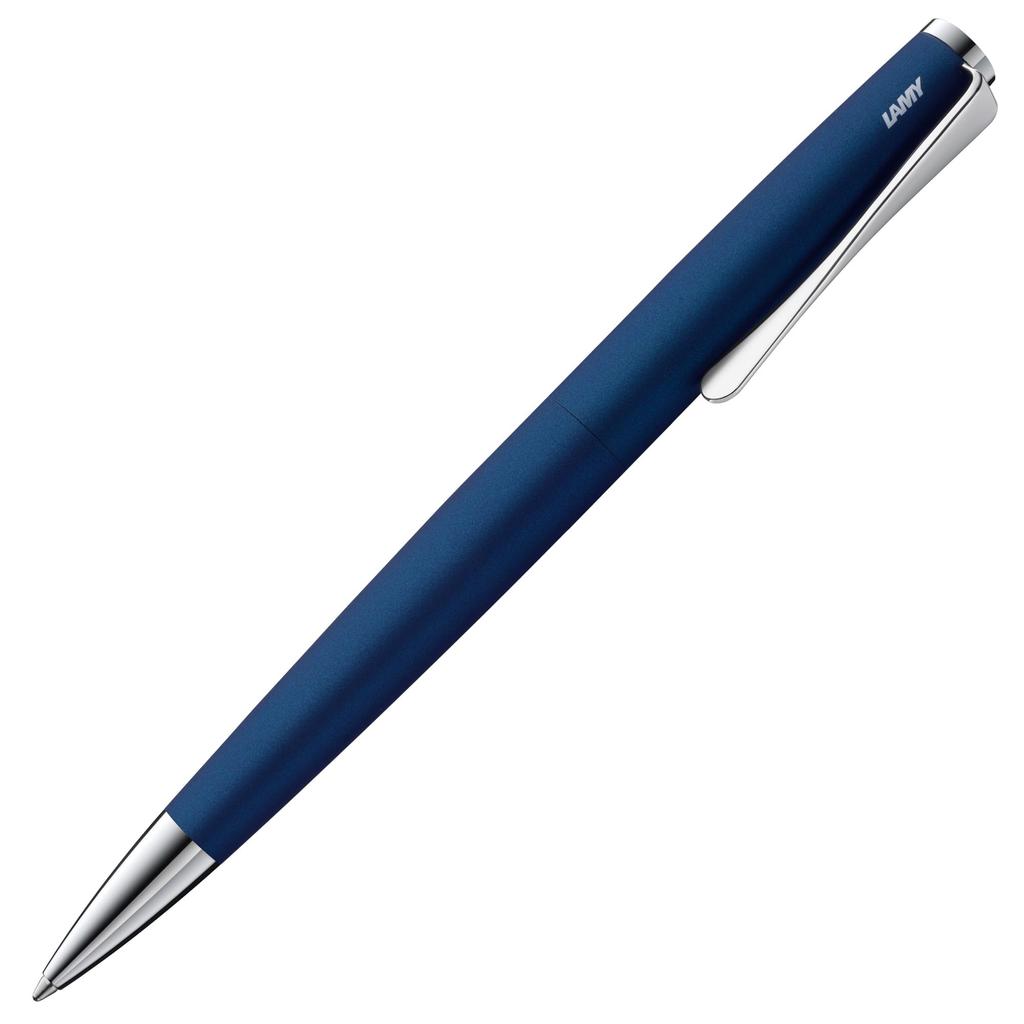 Шариковая ручка LAMY Studio Императорский синий Элегантный корпус из нержавеющей стали Клипса для ручки Включает стержень большой емкости line LAMY M - -