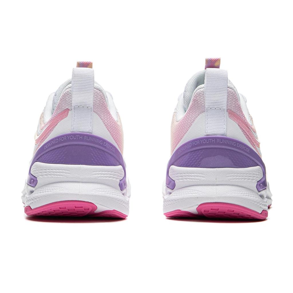 Детские кроссовки для бега Li Ning Удобные Прочные Повседневные Простые Детские кроссовки Стандартный-Белый Персиково-Розовый Светло-Ирисовый-Фиолетовый YKFU096-2
