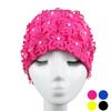 Шапочка для плавания женская Жемчужная Трехмерный Лепесток Модная Увеличенная Спа Плавательная Женская Шапочка для плавания Дышащая Не сдавливающая голову Шапочка для плавания для длинных волос