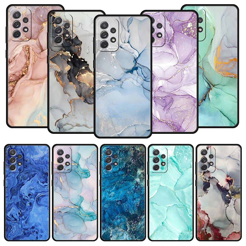Чехол для телефона с мраморными чернилами и помывкой для Samsung Galaxy A13 A51 A71 A41 A31 A21S A11 A01 A03S A12 A32 A52 A22 A23 A33 A53 A73 5G