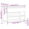 Shoe Rack White 70 x 36 x 60 cm Engineered Wood