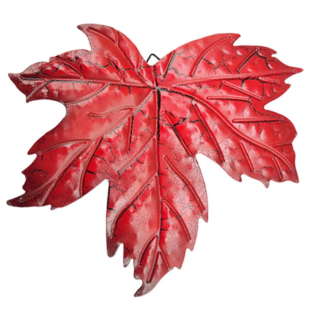 Maple Leaf Metal Wall Decoration Simulation Maple Leaf Shape Metal Art for Festive Housewarming Gifts