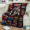 Taekwondo Fleece Blanket, Martial Arts Gift For Taekwondo Lover, Karate Training Throw, Motivational Sports Blanket