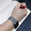 Кожаный ремешок для Apple Watch, ремешок 45 мм, 41 мм, 49 мм, 44 мм, 40 мм, 42 мм, магнитный браслет correa iwatch Series 9, 8, 7, 3, 4, 5, 6, ultra se 2