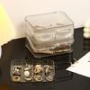 Clear Jewelry Storage Box with 2 Layers and Multiple Compartments for Earrings, Rings, Necklaces and Bracelets