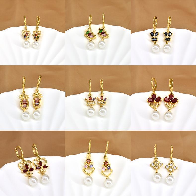 Fashionable Exaggerated Pearl Tassel Earrings For Women Elegant Versatile Face Slimming Drop Earrings Jewelry