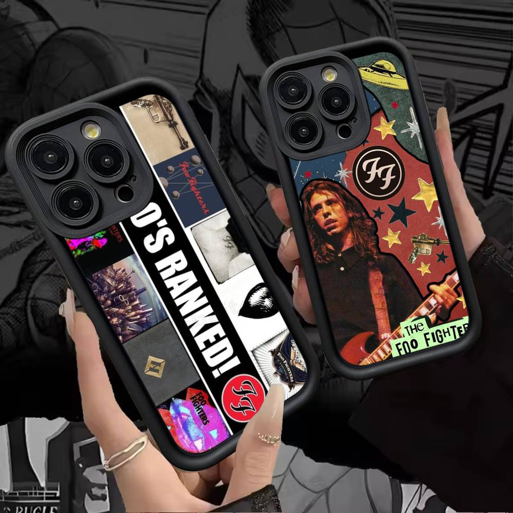 Чехол для телефона F-Foo F-Fighters Classic Rock для IPhone 17 16 15 14 13 12 11 Pro Max Plus Силиконовый противоударный чехол