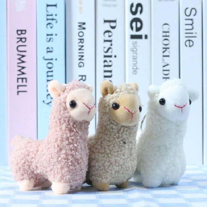 Fluffy And Adorable Alpaca Plush Keychain Ideal For Decorating Bags And Keys