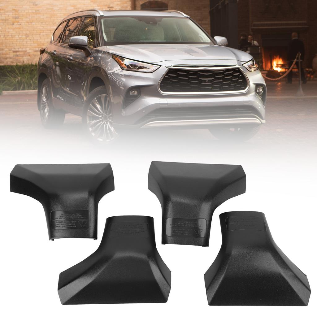 4 шт. Крышка поперечной балки багажника на крышу, прочная заглушка поперечной балки багажника на крышу для Highlander XLE XSE Limited Pla