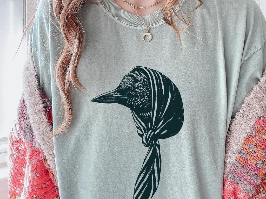 Loon T-Shirt - Comfort Colors Bird Lovers Common Loon Fans Gift Tee