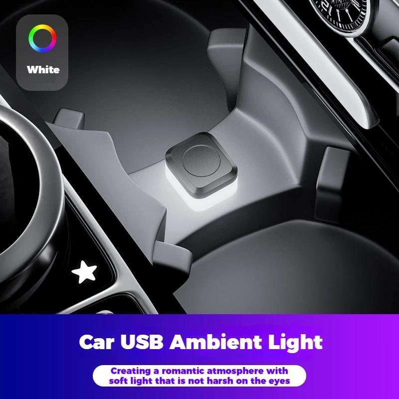 Новый мини универсальный USB автомобильный интерьерный окружающий свет светодиодный сигнальный свет автомобильный свет для чтения украшения автомобильные интерьерные аксессуары свет