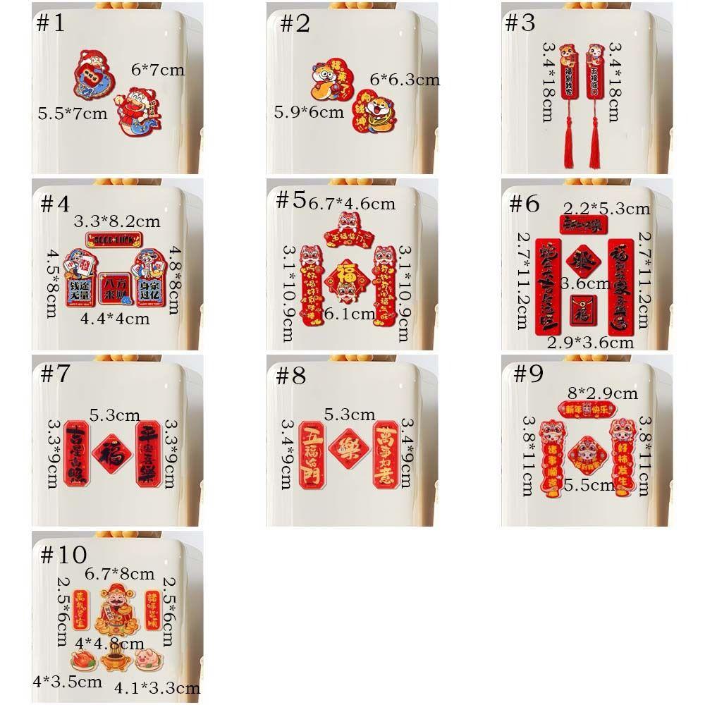 Китайские магниты на холодильник 2025 года Змеи, традиционные товары для праздника весны, декор для дома и гостиной