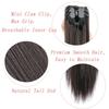 Прямая ponytail-парик с маленьким зажимом-коготком - Натуральный высокий хвост с имитацией плетения