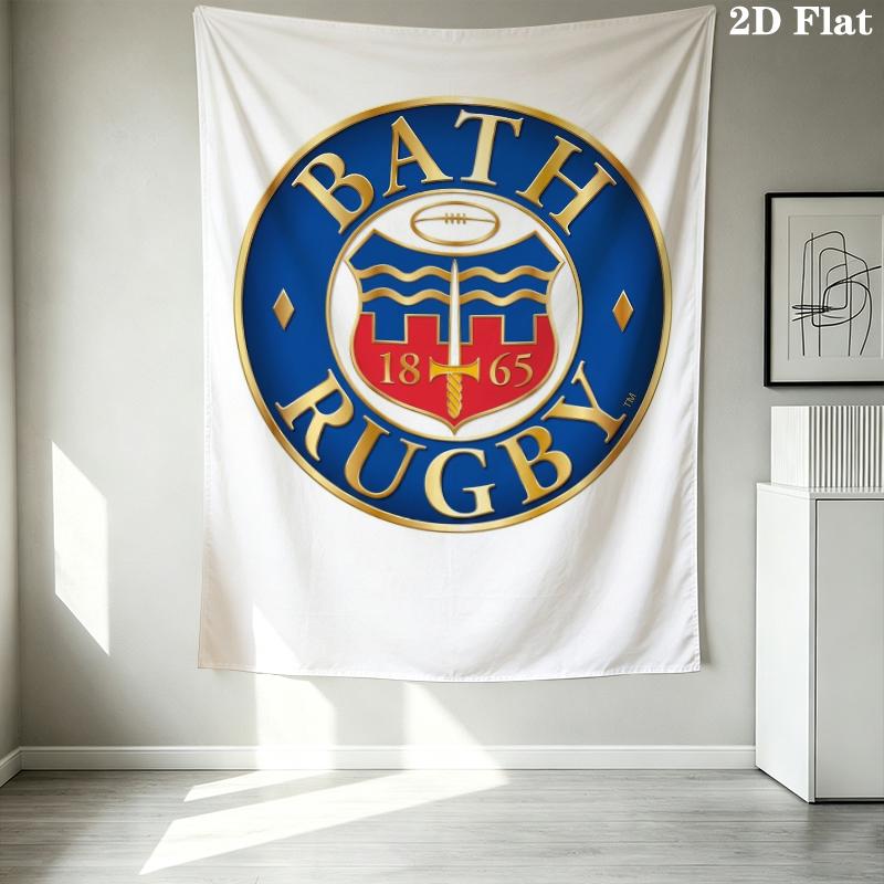 Bath Rugby Wall Tapestry Aesthetic Wall Hanging Printed Fabric Blanket Decorative Tapestries For Bedroom Living Room Home Decor