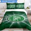 3PCS Saint Gall Green And White Heritage Bedding Set 2D Printing (Includes 1 Duvet Cover + 2 Pillowcases Coreless), Bedroom decor,Fan gift