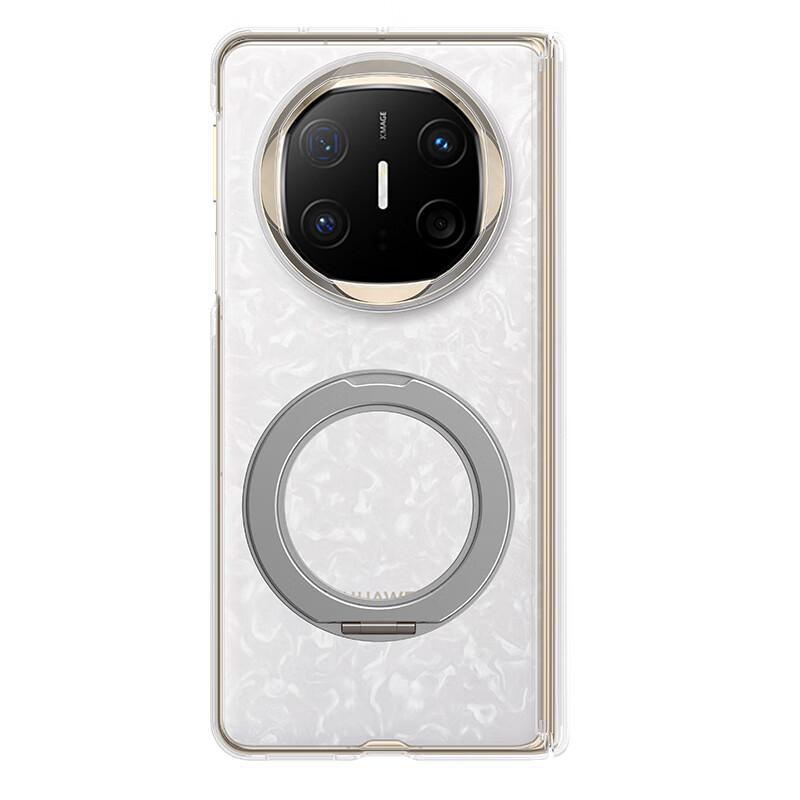 Stadf Magnetic Hinge Rotating Stand Clear Case for Huawei Mate X6 Foldable Phone