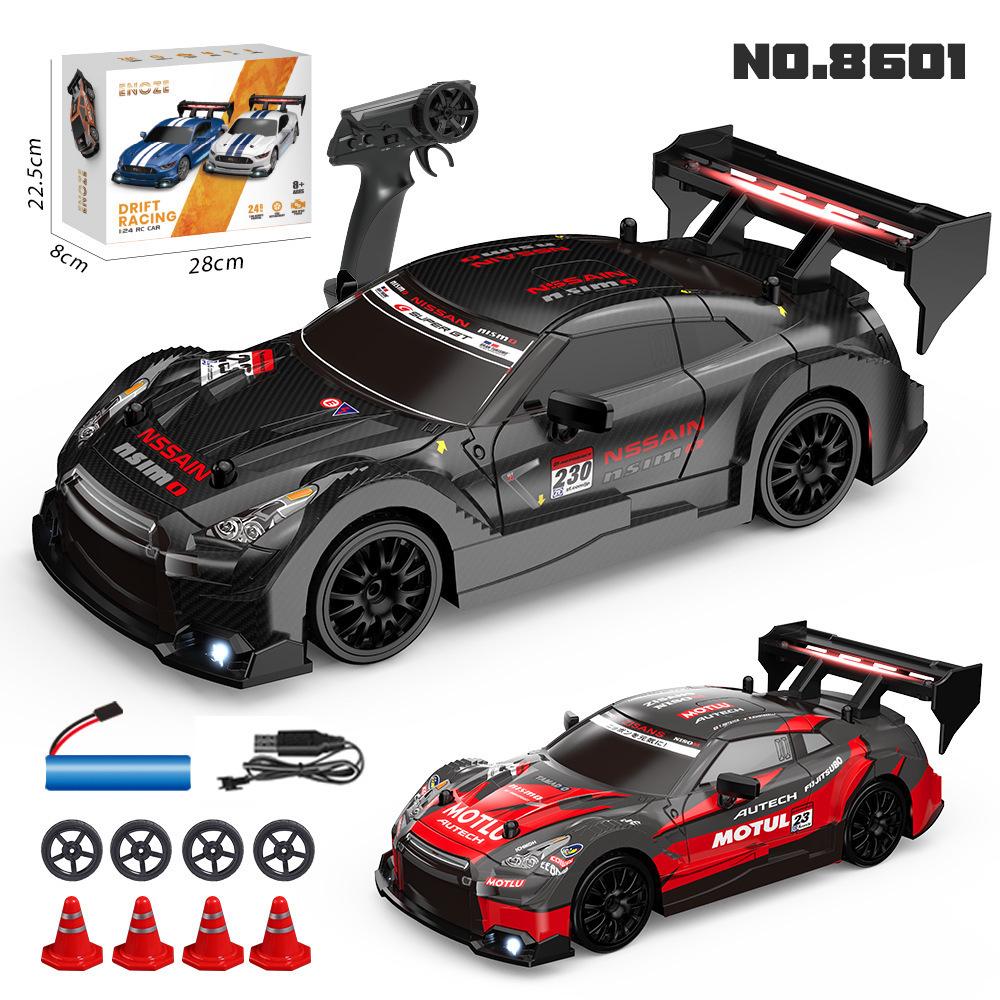 High-Speed 2.4G RC Drift Car: Half-Scale, Four-Wheel Drive, with Lights - Remote Control Toy for Kids