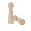 Wooden Lady Figurine for Playing and Painting