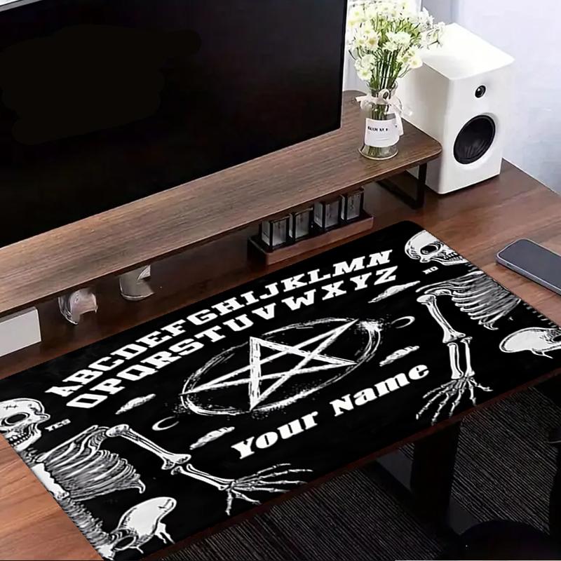 1PC Custom Name Skeletal Ouija Board Mouse pad, keyboard and mouse desk pad, for computer notebook Birthday Gift For Any Room Or Office