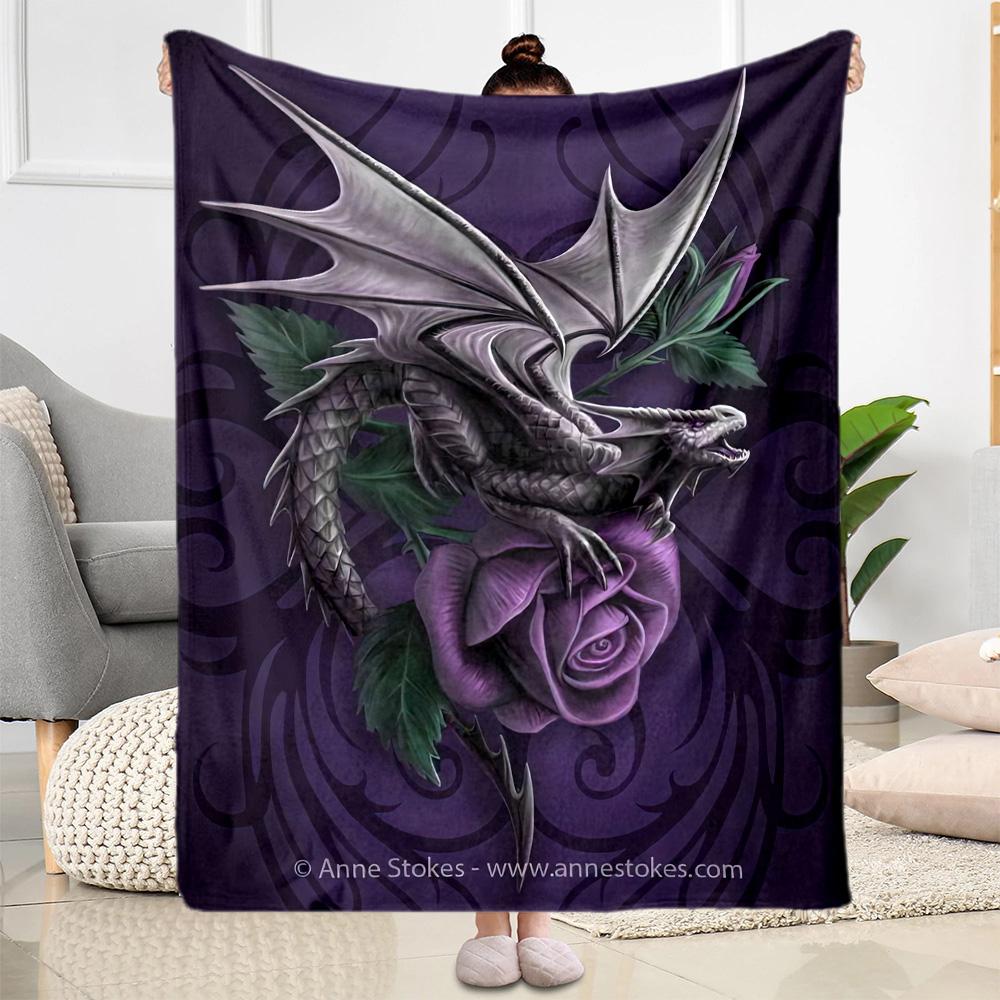 Gothic Style Blanket Soft & Cozy Perfect for Seaside Bed Office Four Seasons Multipurpose Playful Design Gift for Travel Home Birthdays
