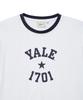 Женская футболка YALE 1701 с логотипом_Белый
