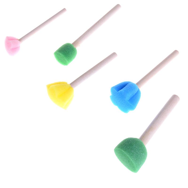 5 шт. губка-кисть для детского творчества инструменты для рисования своими руками детские игрушки для рисования подарок