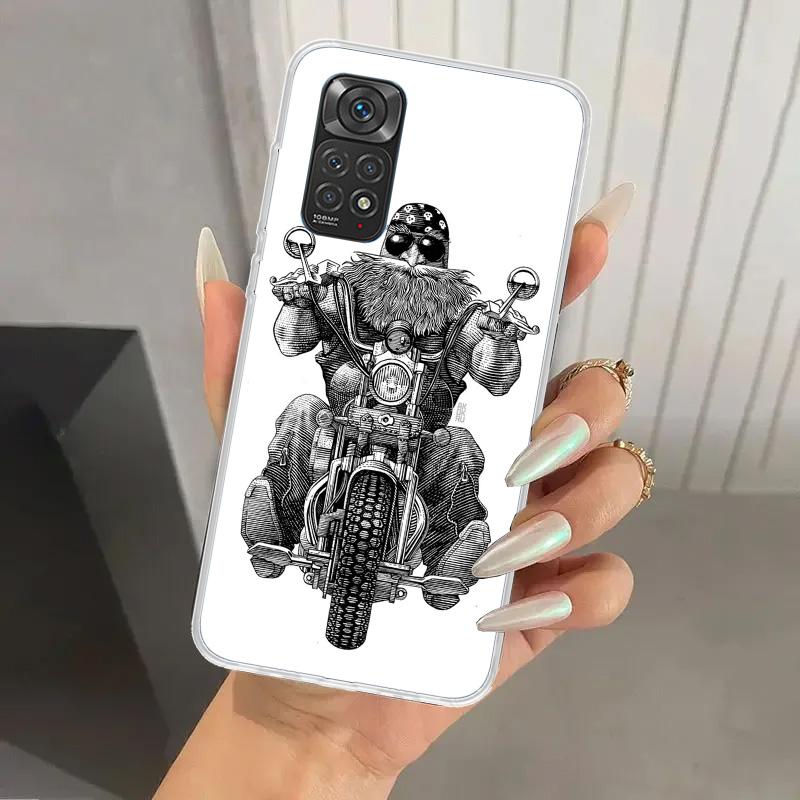 Чехол для телефона Мотоциклетное снаряжение для Xiaomi Redmi Note 15 14 14S 13 12S 12 Pro 11S 11 Plus 11T 11E 10S Мягкий чехол-накладка с принтом Redmi Нет