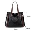 Casual Large Capacity Handbag Shoulder Bag For Women Vintage PU Leather Crossbody Bag