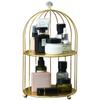 Iron Art Nordic Style Bird Cage Rack Cosmetic Storage Rack Finishing Table Rack