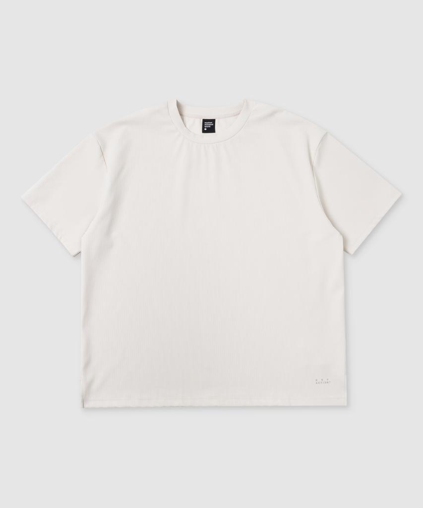 MUSINSA STANDARD SPORTS Ribbed Oversized Short Sleeve (2 Colors)