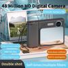 2.4 Inch Kids Ccd Digital Camera Dual Cam Selfie 1080P 48Mp Retro Students Cameras 8X Zoom Travel For Birthday Gift Children
