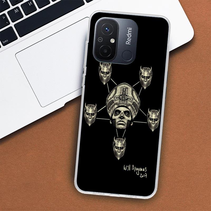Ghost Papa Emeritus Phone Case For Xiaomi Redmi 12 12C 10 10C 10A 9T 9C 9A 9 8 8A 7 7A 6 6A K20 K30 K40 Pro S2 Fundas Cover
