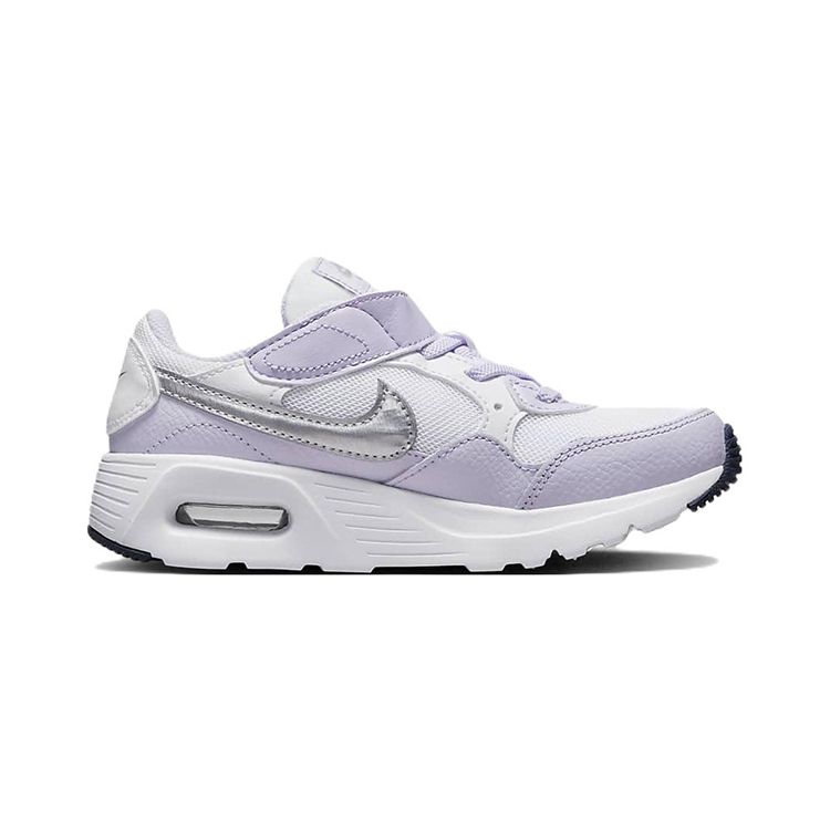 Nike Детские кроссовки Air Max SC PS Violet Frost Metallic Silver, фиолетово-белые CZ5356-113