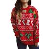 Women's Autumn/Winter Fashion Christmas Sweater Round Neck Long Seeve Sweater