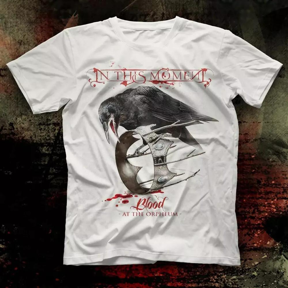 In This Moment Band Blood White Cotton T Shirt Full Size S-5XL