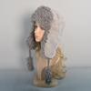 Шапка-ушанка унисекс из натурального меха и шерсти, новая, зимняя, теплая, бомбер, русская, с ушками, из натуральной кожи коровы, плотная, с ушными клапанами, кепка