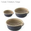 2/6Pcs Kitchen Double-Layer Drain Basket Rotatable Storage Basket for Washing Vegetables Fruit Colander Baskets Kitchen Tools
