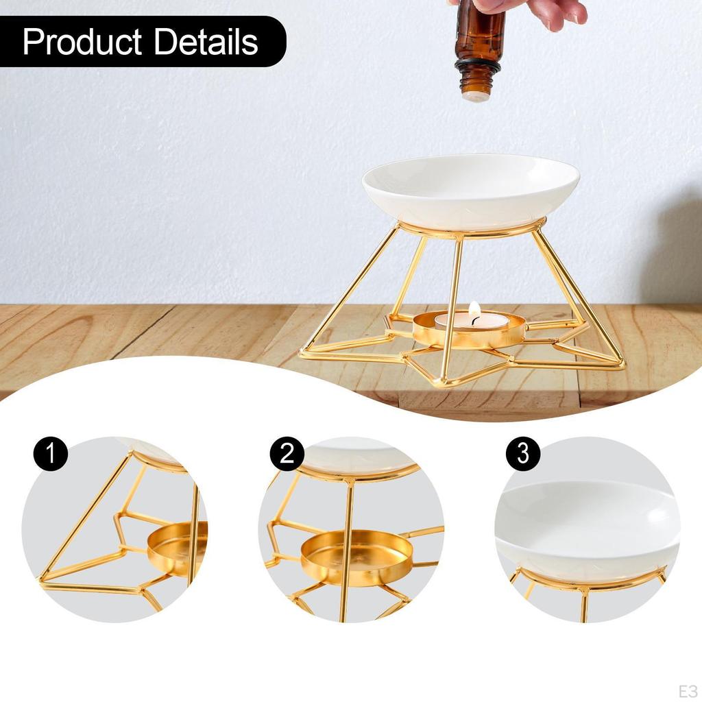 Аромалампа для эфирных масел, простая в использовании, подарок на день рождения, подставка для чайной свечи для медитации, настольная