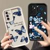 Pretty Purple Butterfly Phone Case For VIVO Y400 Y03 Y17S Y19S Y20 Y21 Y22S Y28 Y35 Y36 Y38 Y39 Y50 Y51 Y72 Y75 Y93 Y100 Cover