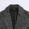 Women Loose Herringbone Drop Shoulder Coat Autumn Winter Fashion Outerwear